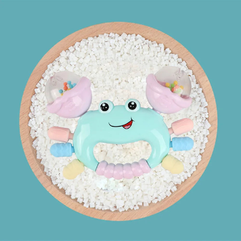 Giocattolo Montessori a forma di granchio - Giocattolo morbido per la dentizione dei neonati