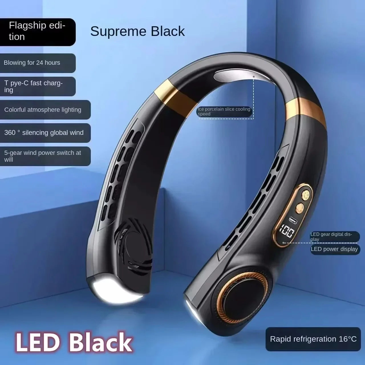 Xiaomi Rechargeable Neck Fan – Silent Cooling