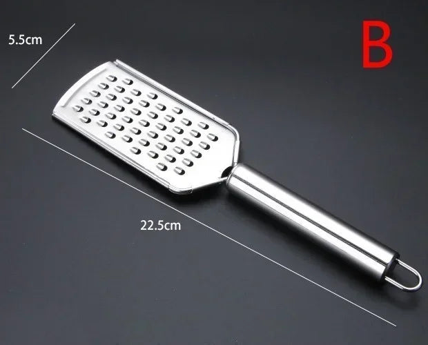 Stainless Steel Handheld Grater – Multi-Purpose Kitchen Tool for Vegetables, Cheese, Garlic & Herbs