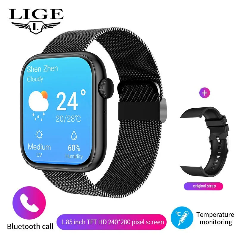 Orologio intelligente da donna LIGE - Chiamate Bluetooth e fitness tracker
