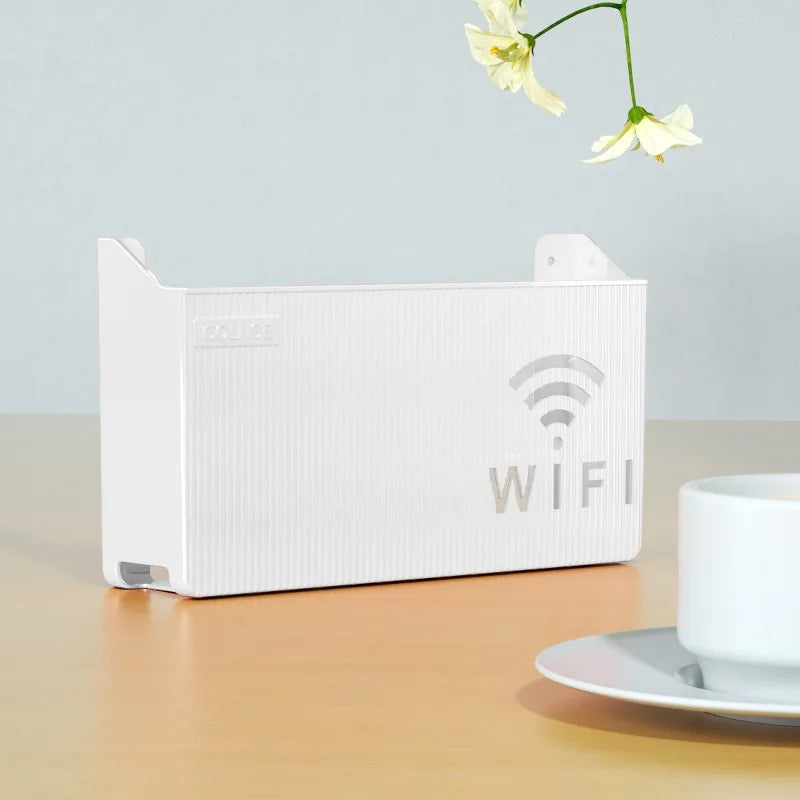 WiFi Router Organiser Box – Modern Wall Shelf