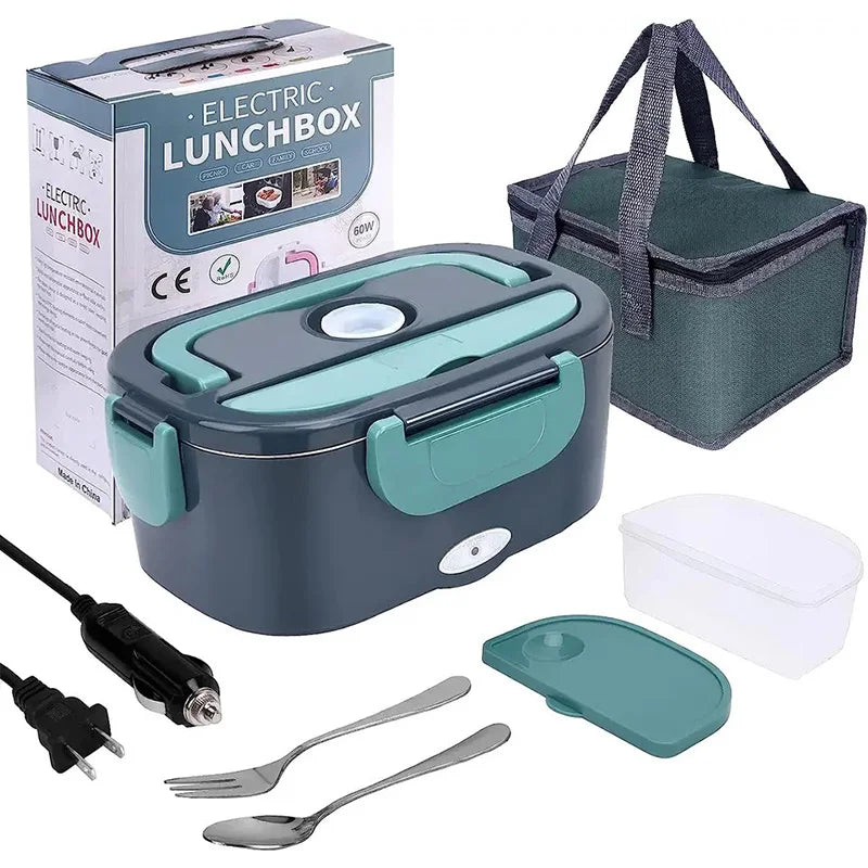 Electric Lunch Box 1.5L 60W – Portable Food Warmer for Car & Home