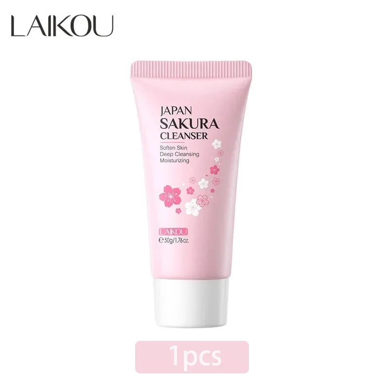 Limpiador LAIKOU Sakura – Cuidado suave y profundo de los poros 50 g