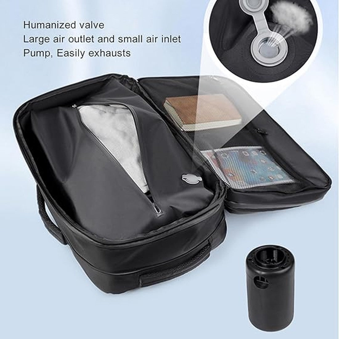 Vacuum Backpack 35L – Expandable Compression Travel Bag