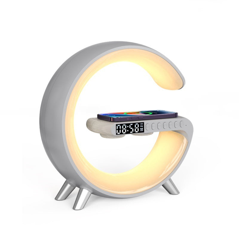 G Shape LED Lamp – 3-in-1 Wireless Charger, Speaker & Mood Light