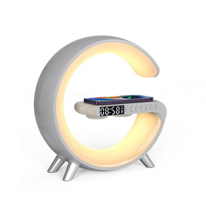 G Shape LED Lamp – 3-in-1 Wireless Charger, Speaker & Mood Light