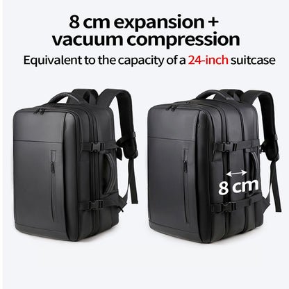 Vacuum Backpack 35L – Expandable Compression Travel Bag