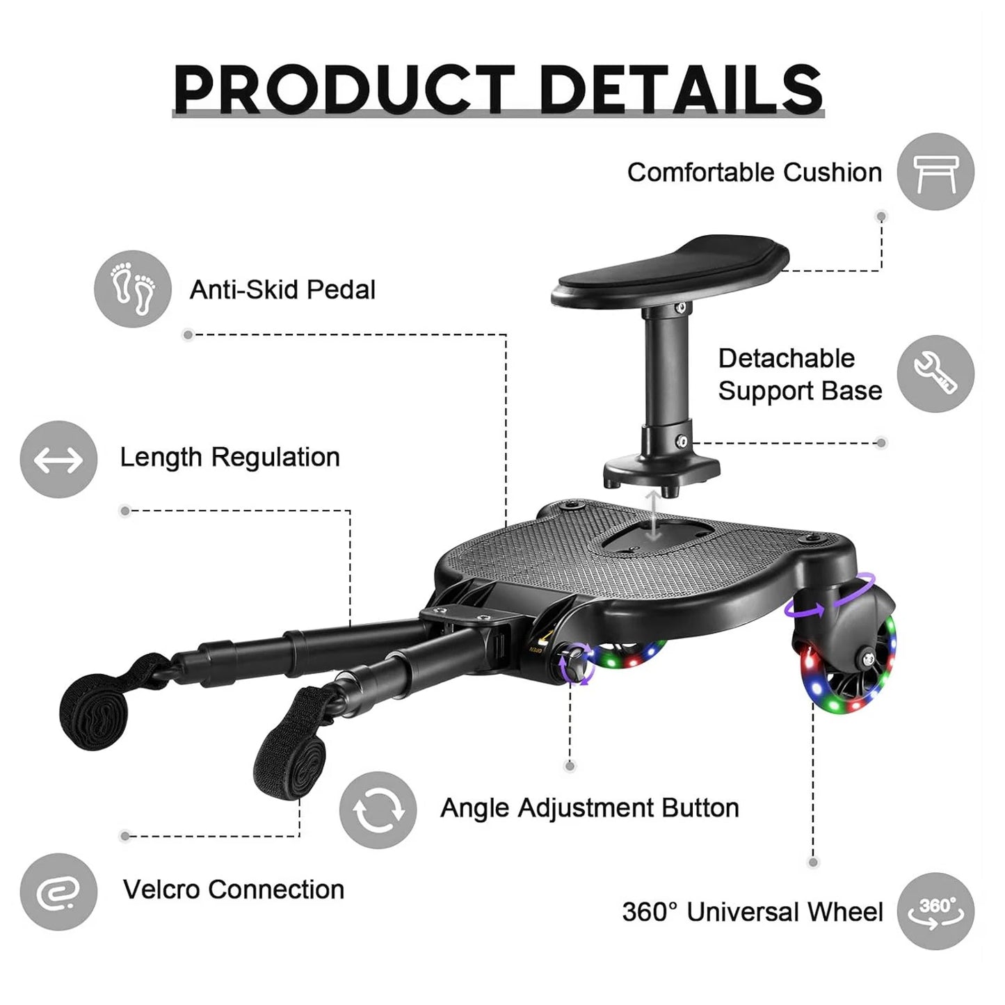 2-in-1 Stroller Board for Second Child – Universal Fit