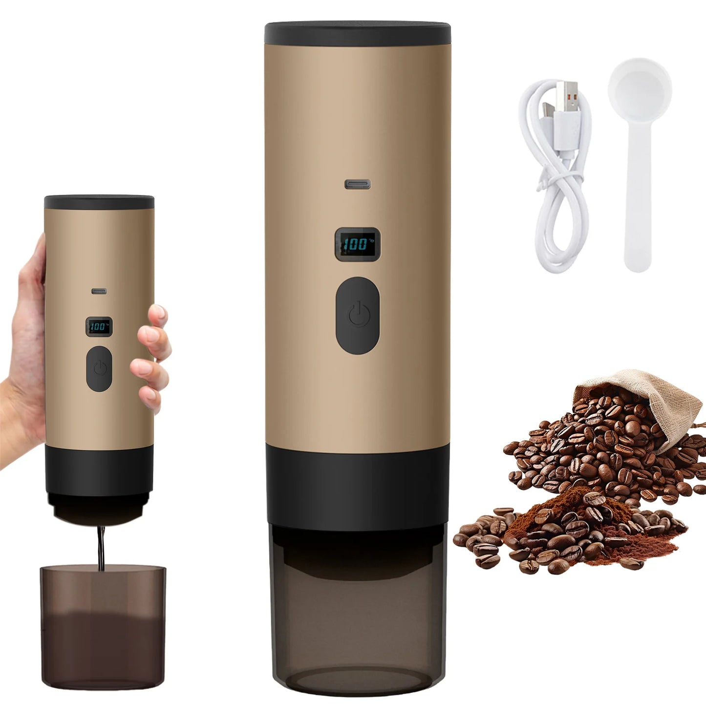 Portable 3-in-1 Coffee Machine | Espresso Anywhere
