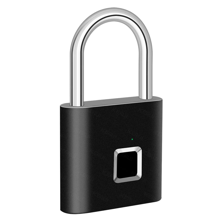 KERUI Waterproof Fingerprint Padlock – USB-C Rechargeable Smart Lock