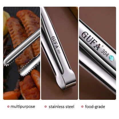 SteelGrip™ Stainless Steel BBQ Grill Tongs