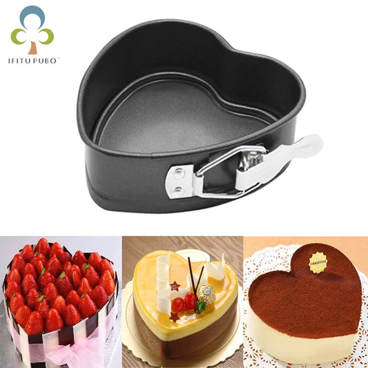 Love Heart Non-Stick Cake Tin with Removable Base