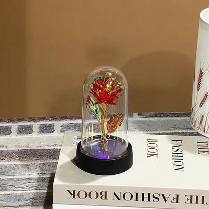 LED Simulation Rose Flower Light – Realistic Night Lamp for Valentine's Day