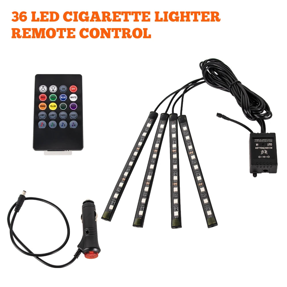 Auto LED Ambient Lighting – Music & App Control