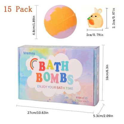 Kids Bath Bombs with Surprise – Natural Set (15/24 Pack)