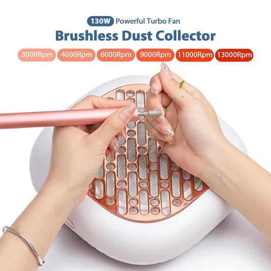 130W Nail Dust Collector – Professional Manicure Vacuum with Filter