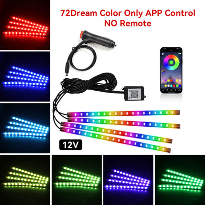 Auto LED Ambient Lighting – Music & App Control