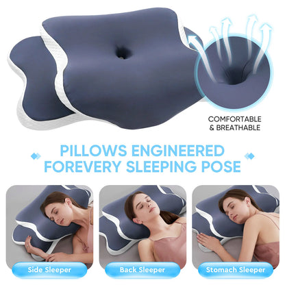 Memory Foam Cervical Pillow – Ergonomic Neck Support for Better Sleep