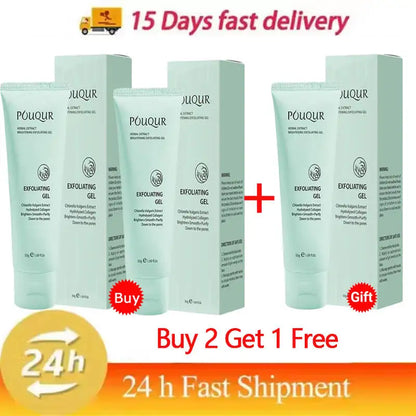 Herbal Exfoliating Gel Cream – Deep Cleansing & Moisturizing Face & Body Scrub