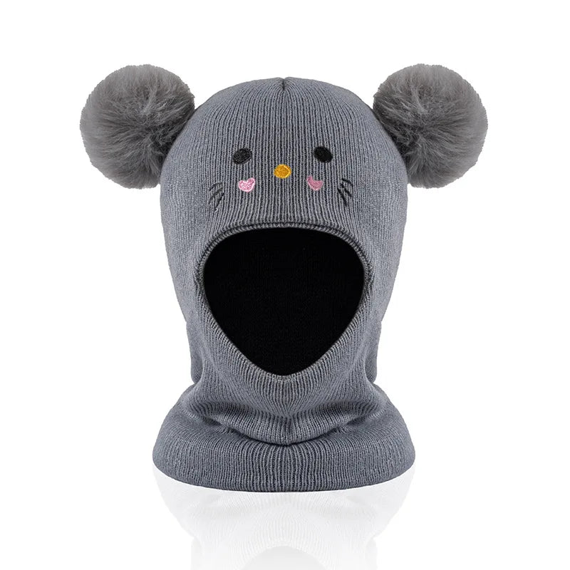 ❄️ CozyPaws™ – Kids’ Knitted Winter Hat with Ear Protection