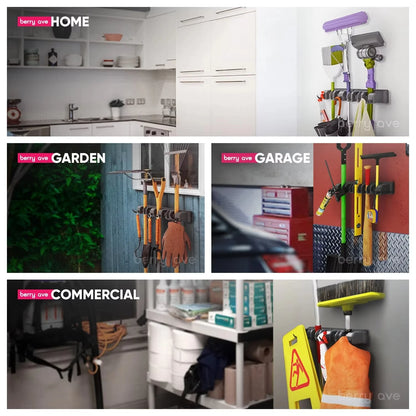 SmartGrip Rack™ | Wall Mounted Mop & Broom Holder