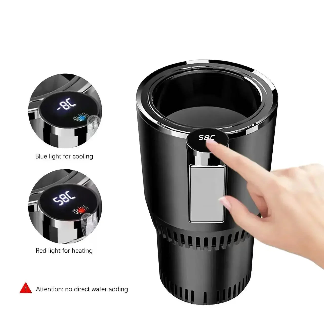 Portable Car Drink Cooler & Heater Mini Fridge