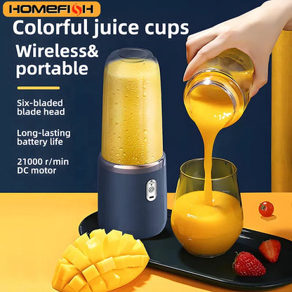 Portable Juice Extractor Cup – 2PCS Mini Blender