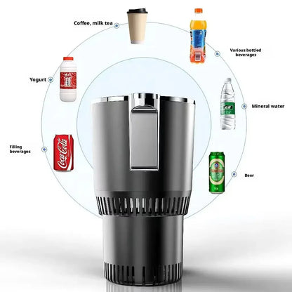 Portable Car Drink Cooler & Heater Mini Fridge