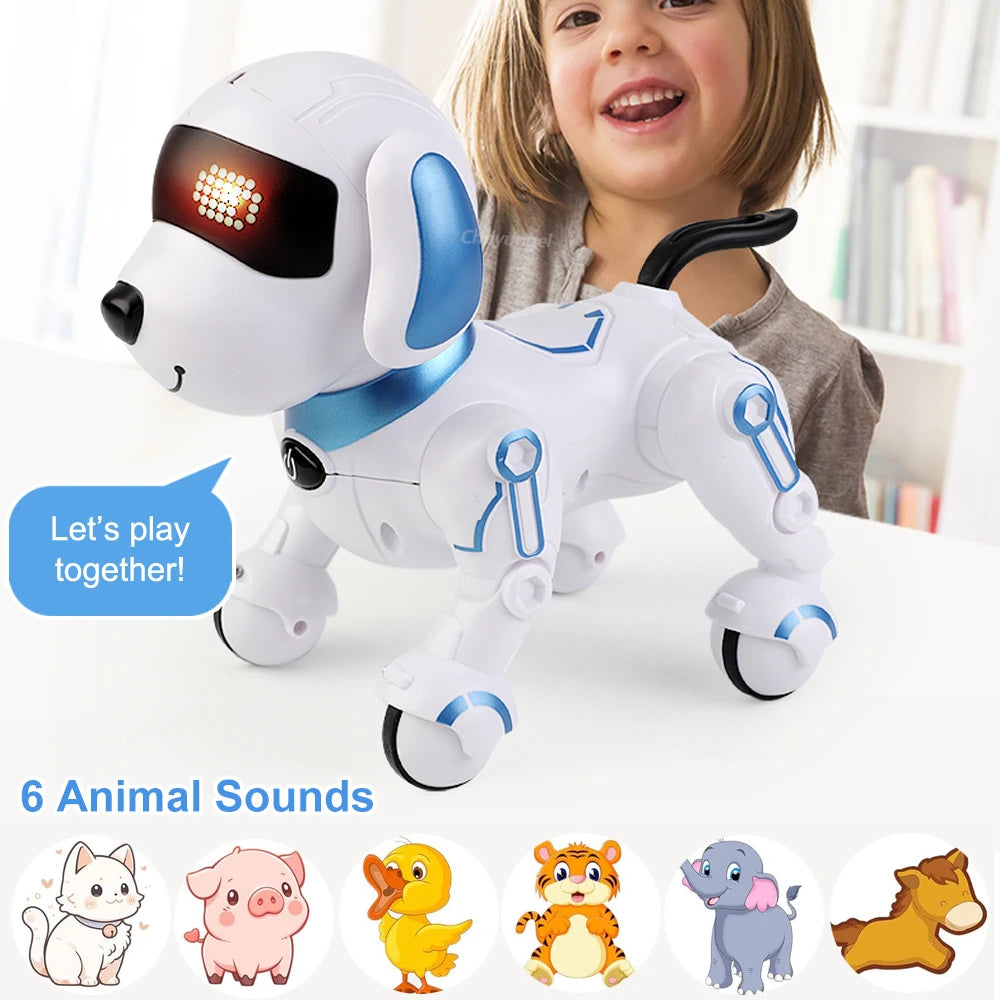 RC Robot Dog Interactive Smart Toy – Programmable, Dancing & Walking