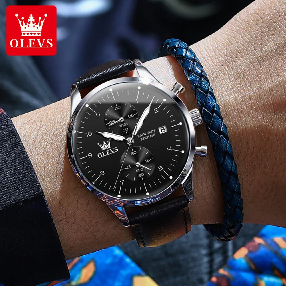 OLEVS P2880 Elegant Men’s Quartz Watch – Luxury Casual & Business