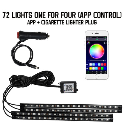 Auto LED Ambient Lighting – Music & App Control