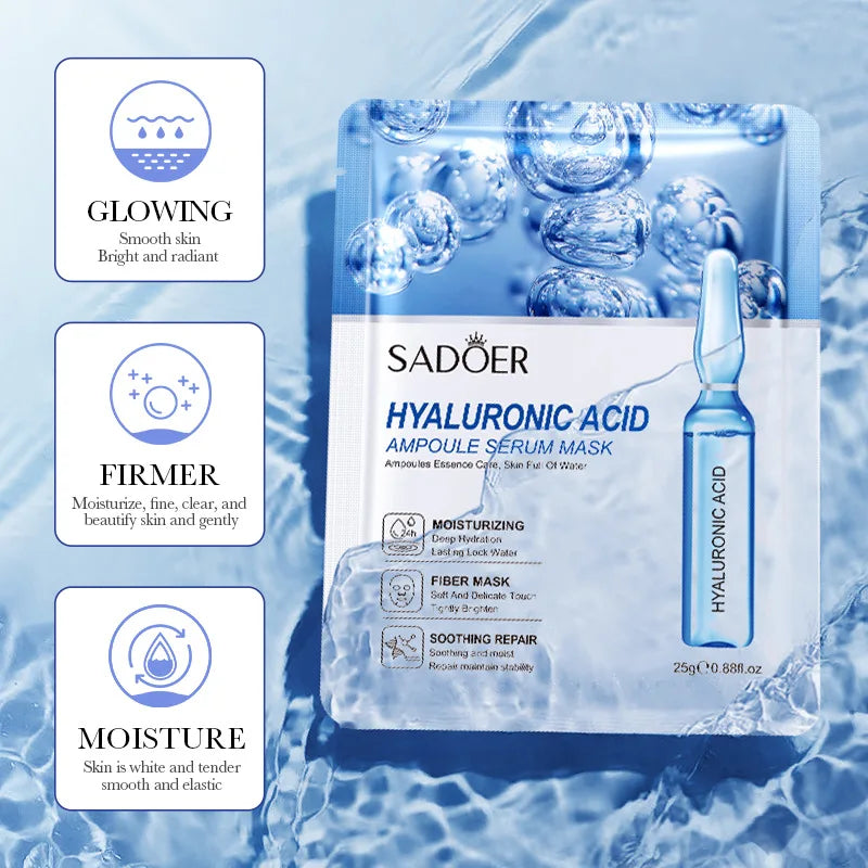 Hyaluronic Acid Face Masks (10 Pack)