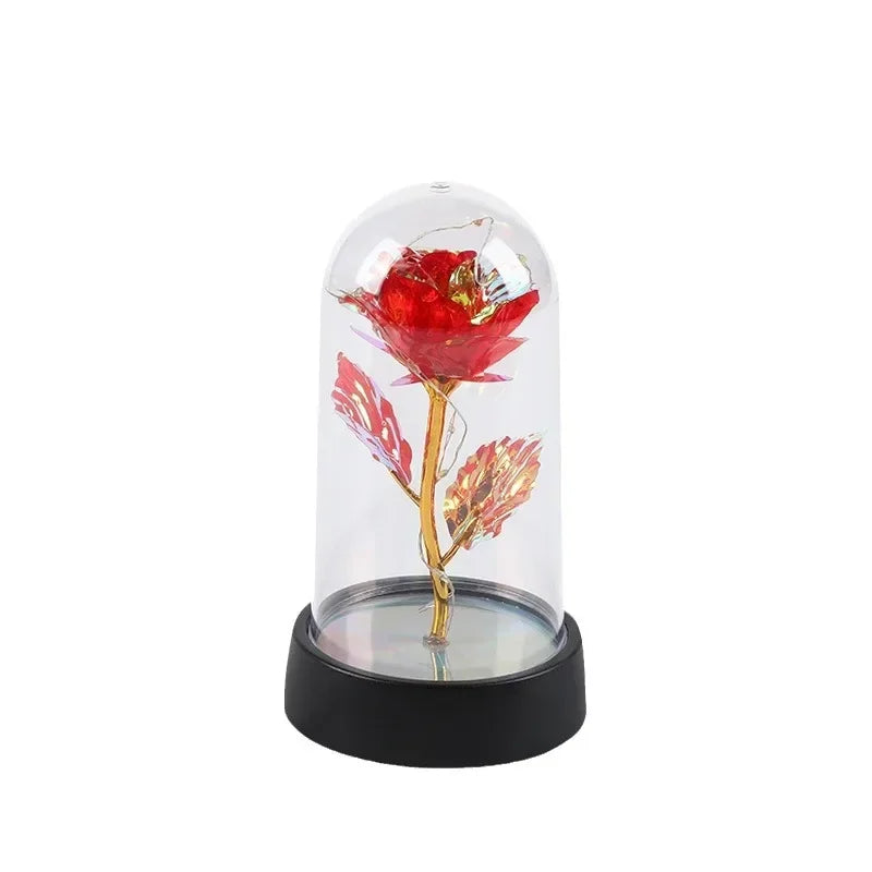 LED Simulation Rose Flower Light – Realistic Night Lamp for Valentine's Day