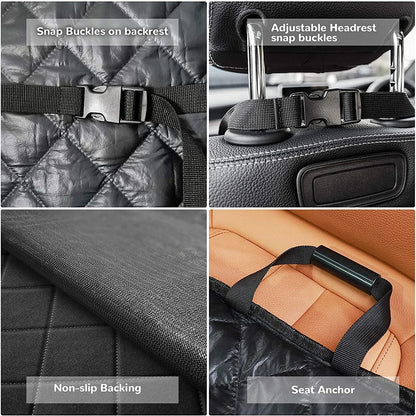 Waterproof Dog Car Seat Cover – Non-Slip Protection