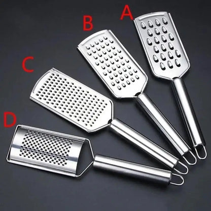 Stainless Steel Handheld Grater – Multi-Purpose Kitchen Tool for Vegetables, Cheese, Garlic & Herbs