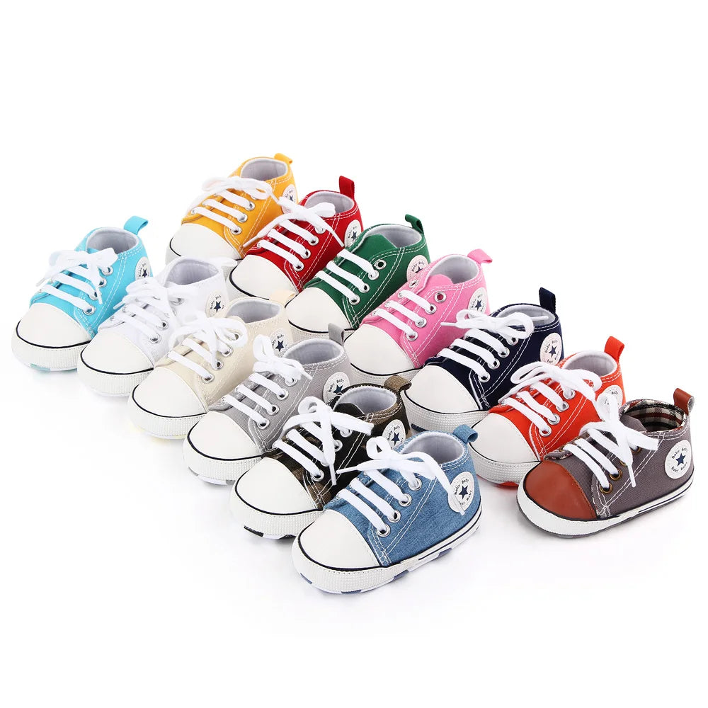 Baby First Walker Sneakers – Soft Sole Non-Slip Shoes