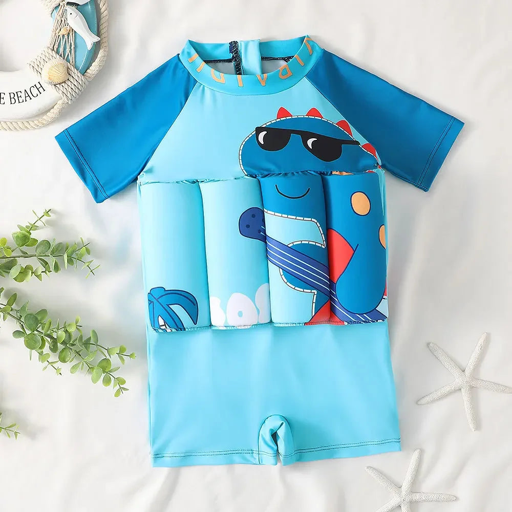 Kids Buoyancy Swimsuit – Cartoon Float Swimwear for Boys & Girls