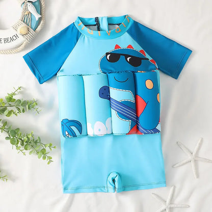 Kids Buoyancy Swimsuit – Cartoon Float Swimwear for Boys & Girls