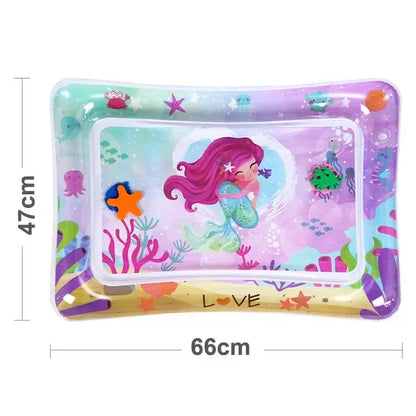 Baby Water Play Mat for Tummy Time – Inflatable Sensory Activity Mat for Infant Development