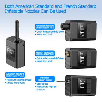 Mini compresor de aire portátil - Bomba inalámbrica de 120 PSI