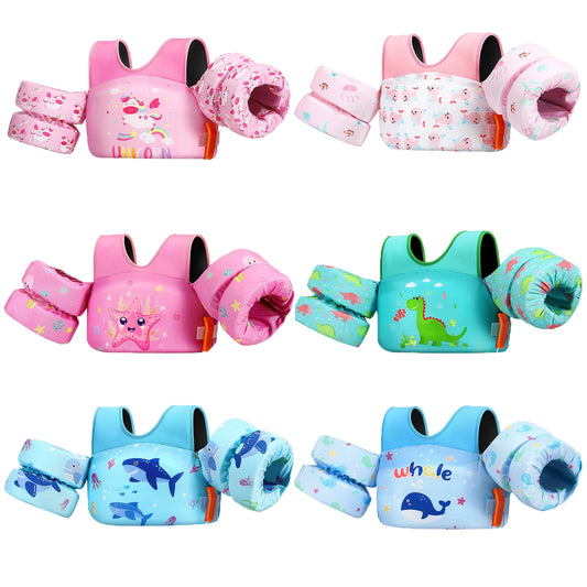 Children’s Swim Vest with Arm Floats for Pool & Beach