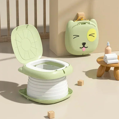 Foldable Children's Travel Potty | Portable Toilet Training Seat with Odour Seal
