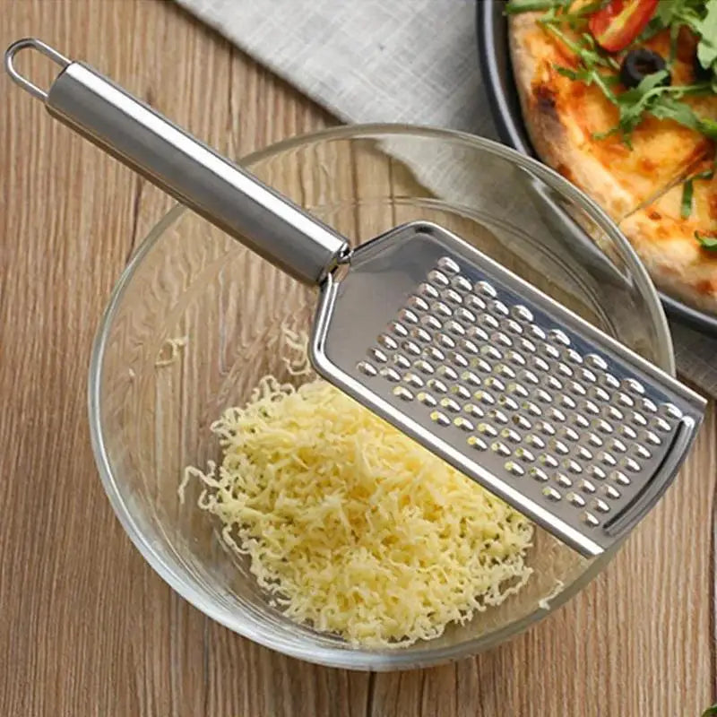 Stainless Steel Handheld Grater – Multi-Purpose Kitchen Tool for Vegetables, Cheese, Garlic & Herbs