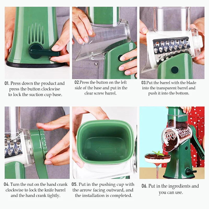 Rotary Vegetable Slicer™ 🥕 | Multi-Function Kitchen Cutter