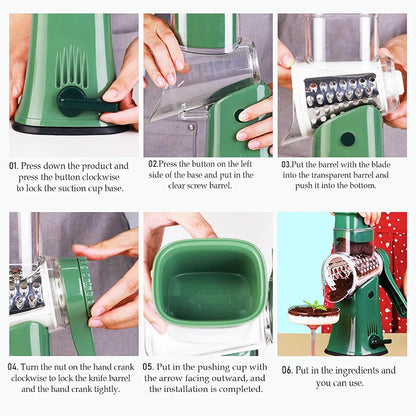 Rotary Vegetable Slicer™ 🥕 | Multi-Function Kitchen Cutter