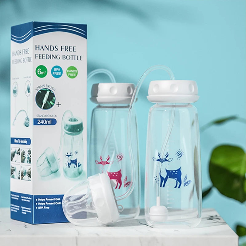 BornBL 240ml Hands-Free Anti-Colic Baby Bottle