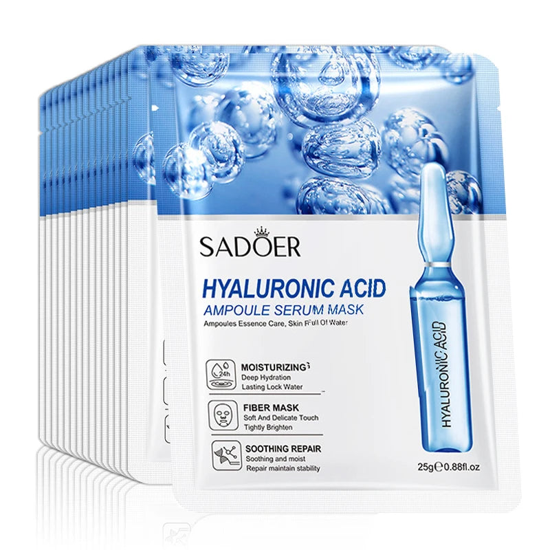 Hyaluronic Acid Face Masks (10 Pack)