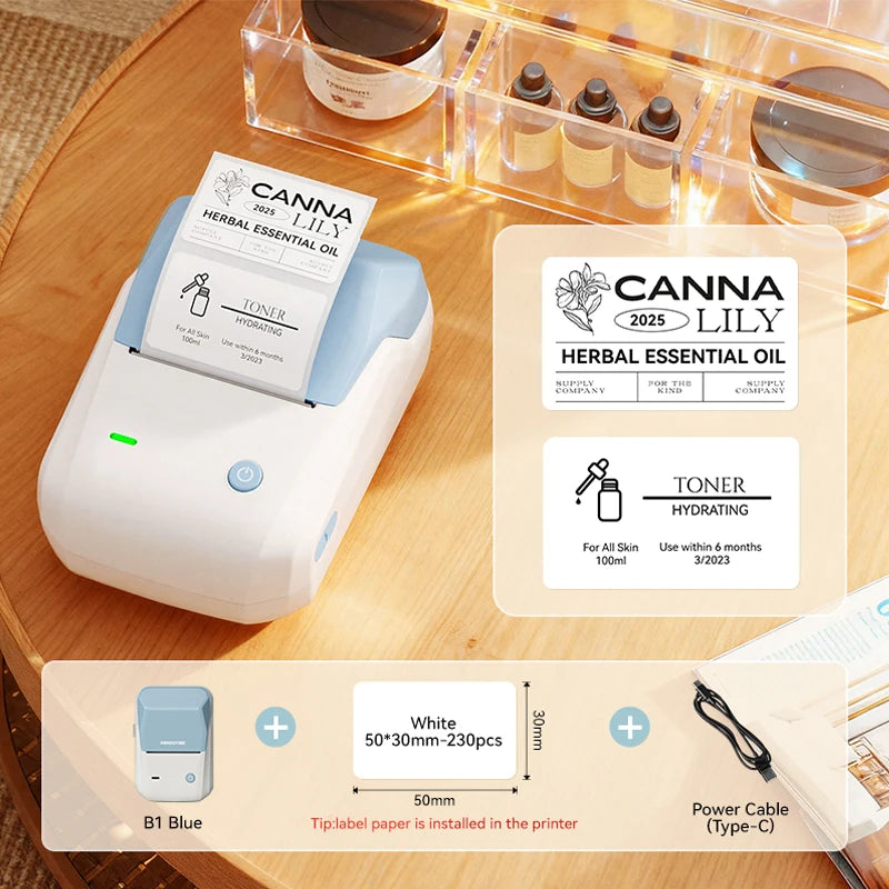 NIIMBOT B1 Portable Bluetooth Label Printer