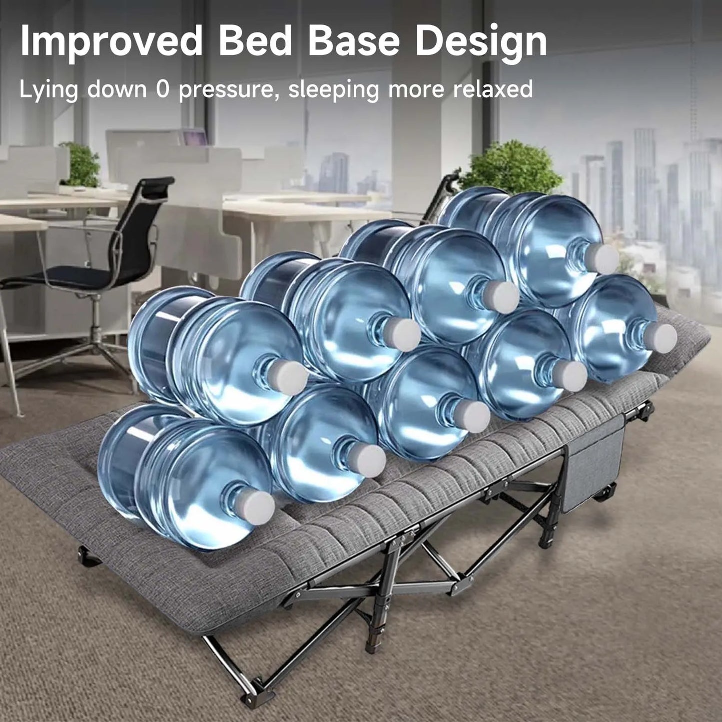 Portable Folding Camping Bed™ 🏕️ | Heavy Duty Comfort