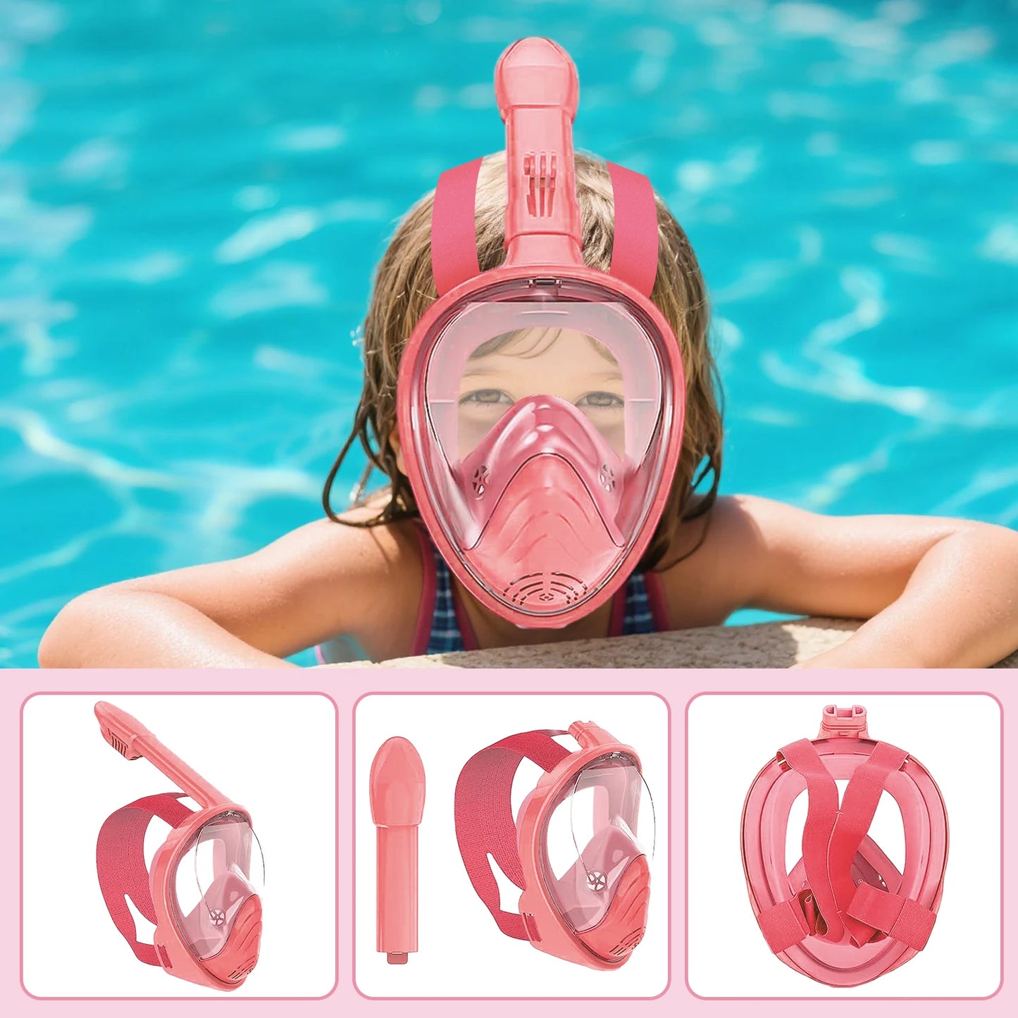 Full Face Snorkel Mask™ 🌊 | 180° Anti-Fog Diving View